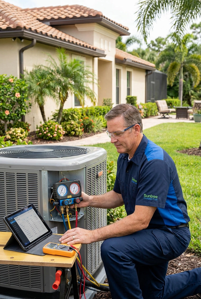 Trusted AC maintenance service for a residential home in Suntree, FL